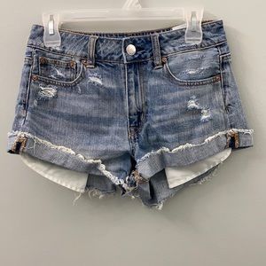 American Eagle jean shorts.